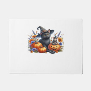 Halloween Cat Mouse Pumpkins T-Shirt Essential T-S Doormat