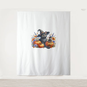 Halloween Cat Mouse Pumpkins T-Shirt Essential T-S Tapestry