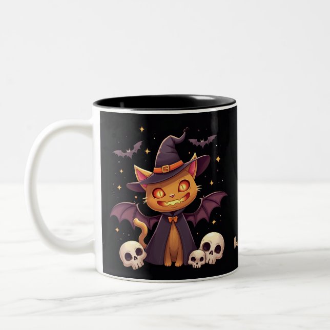 Halloween Cat Mug (Left)