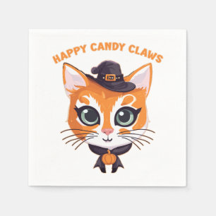 Halloween Cat Napkin
