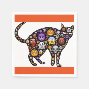 HALLOWEEN CAT NAPKIN