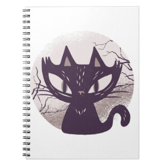 Halloween cat notebook
