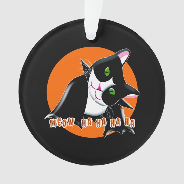 Halloween Cat Ornament (Front)