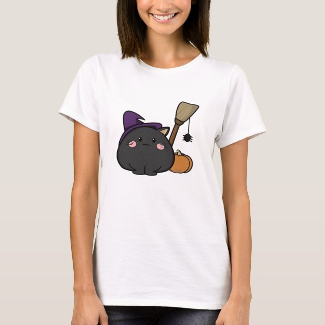 Halloween Cat Oversized T-Shirt (Front)