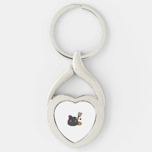 Halloween Cat Oversized T-Shirt Key Ring