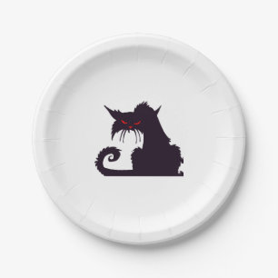 Halloween Cat                               Paper Plate