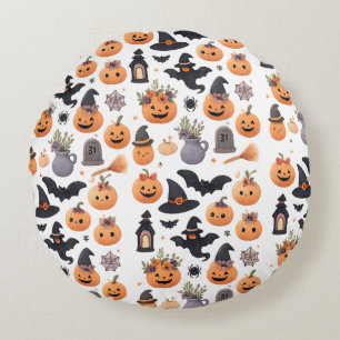 Halloween Cat Parade Throw Pillow