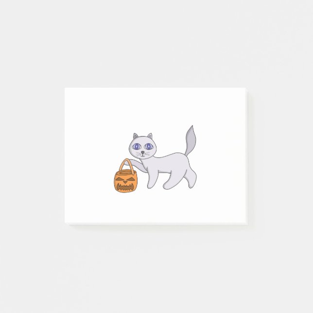 Halloween Cat Post-it Notes (Front)