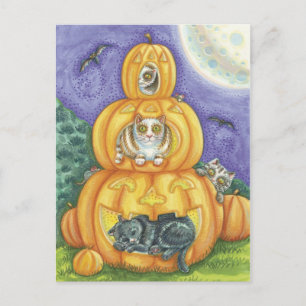 Halloween Cat Postcard