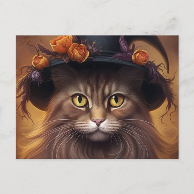 Halloween Cat Postcards (Front)