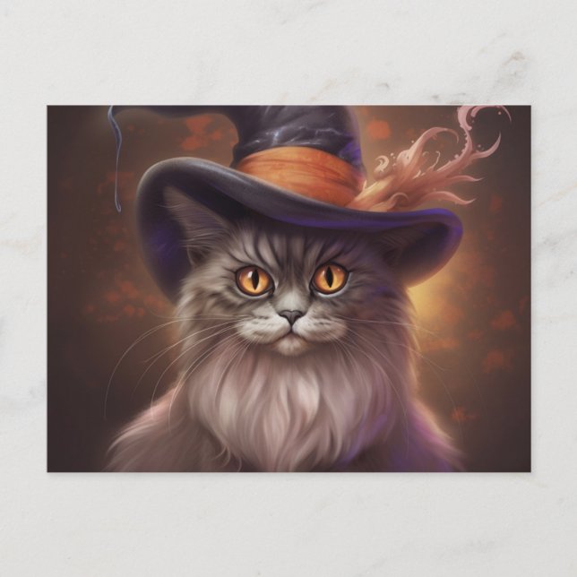Halloween Cat Postcards (Front)