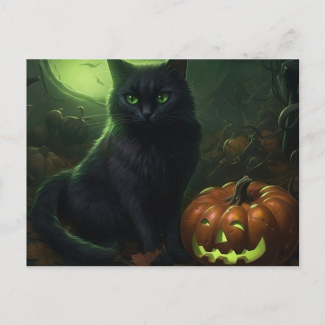 Halloween Cat Postcards (Front)