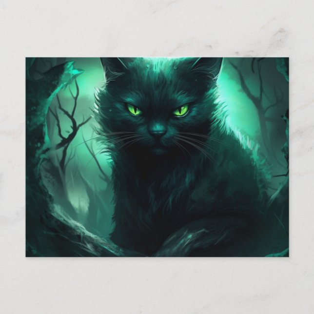 Halloween Cat Postcards (Front)