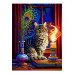 Halloween Cat Poster