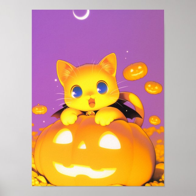 Halloween Cat Poster (Front)