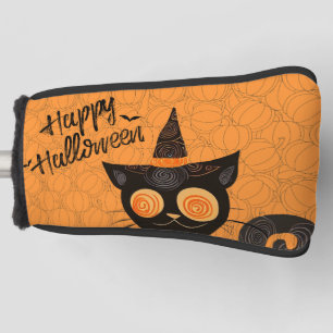 Halloween/cat/pumpkin/fall  golf head cover