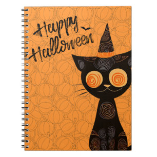Halloween/cat/pumpkin/fall  notebook