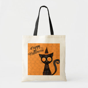 Halloween/cat/pumpkin/fall tote bag