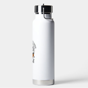 Halloween Cat Quote Spooky Pumpkin Witch Engraving Water Bottle