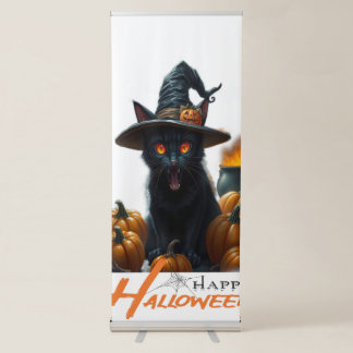 Halloween Cat Retractable Banner