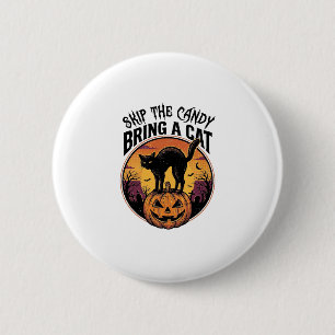 Halloween Cat Shirt for Spooky Cat Lover Gift_1 6 Cm Round Badge