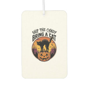 Halloween Cat Shirt for Spooky Cat Lover Gift_1 Car Air Freshener