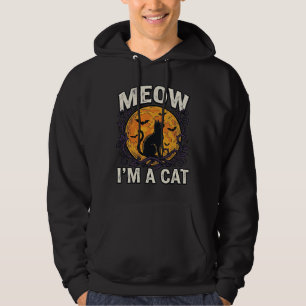 Halloween Cat Shirt Meow I'm A Cat Vintage