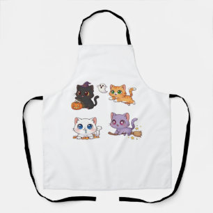 Halloween Cat Spooky and Stylish Feline-Inspired Apron