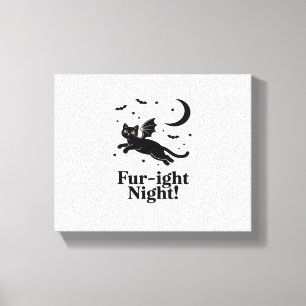 Halloween Cat  Spooky and Stylish Feline-Inspired  Canvas Print