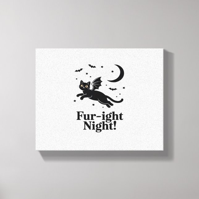 Halloween Cat  Spooky and Stylish Feline-Inspired  Canvas Print (Front)