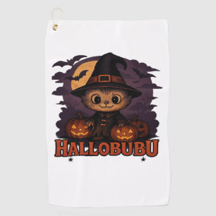 Halloween Cat  Spooky and Stylish Feline-Inspired  Golf Towel