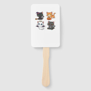 Halloween Cat  Spooky and Stylish Feline-Inspired  Hand Fan