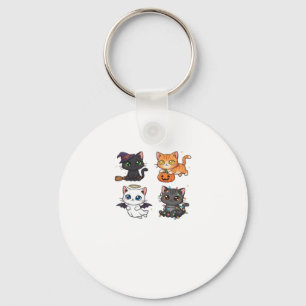 Halloween Cat  Spooky and Stylish Feline-Inspired  Key Ring
