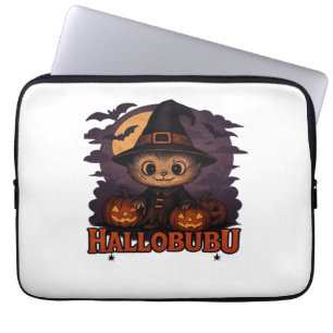 Halloween Cat  Spooky and Stylish Feline-Inspired  Laptop Sleeve