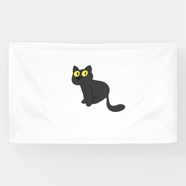 Halloween Cat Spooky and Stylish Feline-Inspired S Banner (Horizontal)