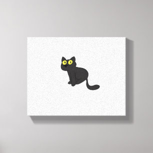 Halloween Cat Spooky and Stylish Feline-Inspired S Canvas Print