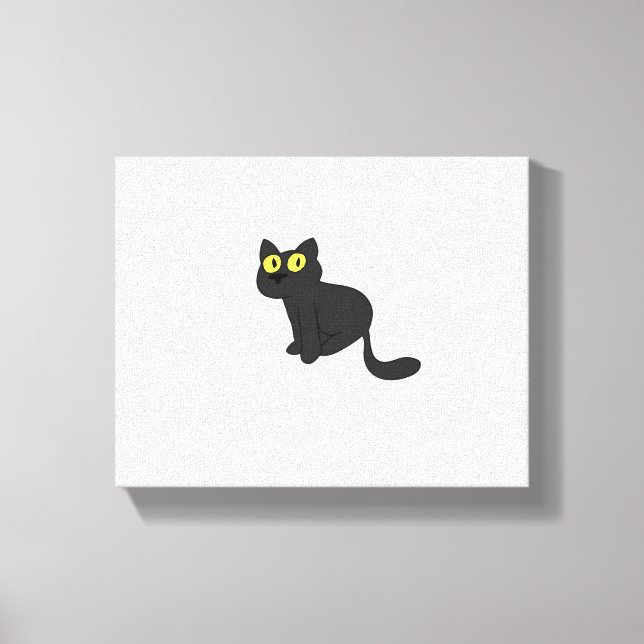 Halloween Cat Spooky and Stylish Feline-Inspired S Canvas Print (Front)