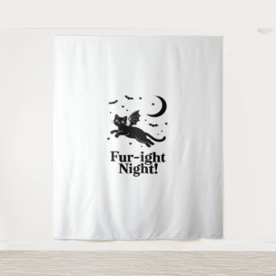 Halloween Cat  Spooky and Stylish Feline-Inspired  Tapestry