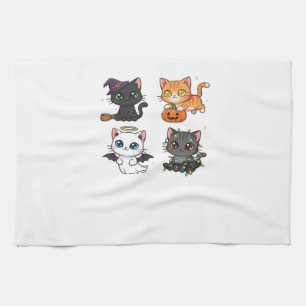 Halloween Cat  Spooky and Stylish Feline-Inspired  Tea Towel