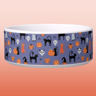 Halloween Cat Spooky Fun Pet Bowl