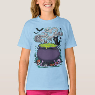 Halloween Cat - Spooky Witch black cat T-Shirt