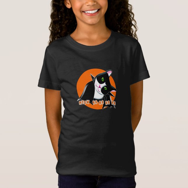 Halloween Cat T-Shirt (Front)