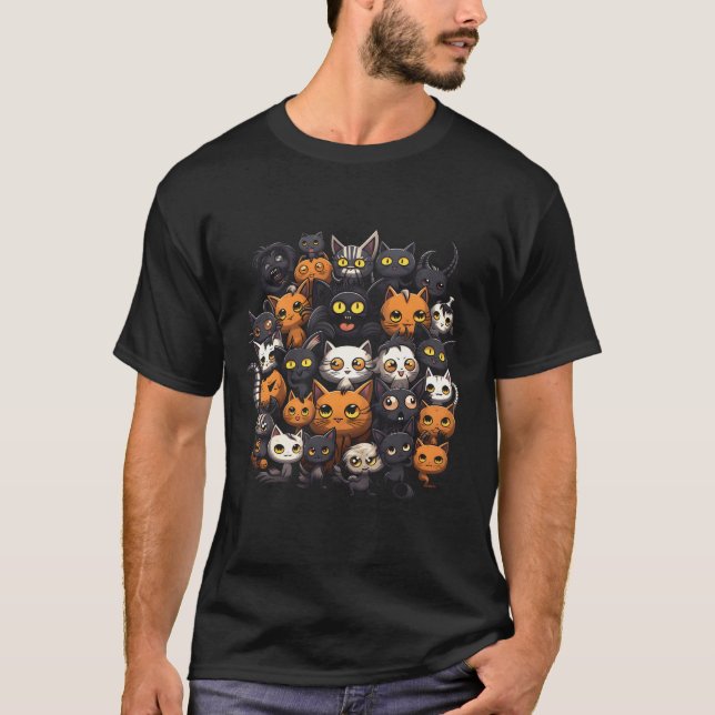 halloween cat T-Shirt (Front)