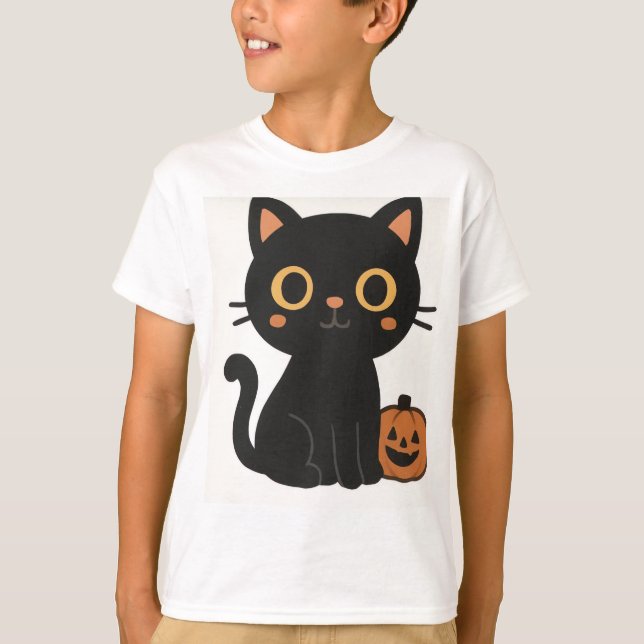 Halloween cat t-shirt (Front)