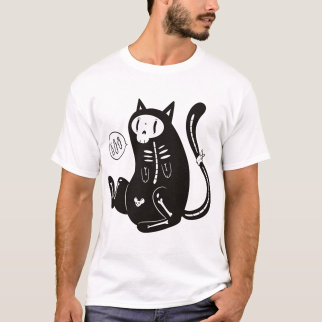 Halloween Cat T-Shirt (Front)