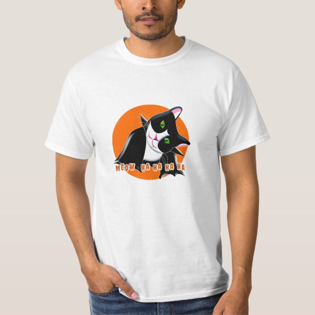 Halloween Cat T-Shirt (Front)