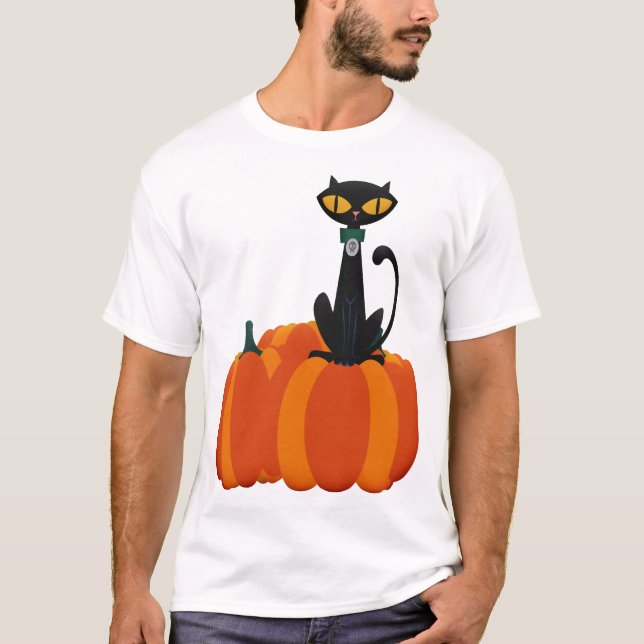Halloween Cat T-Shirt (Front)