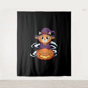 Halloween Cat                        Tapestry