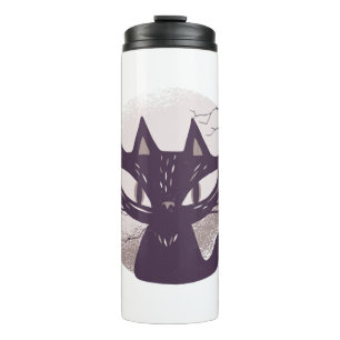 Halloween cat            thermal tumbler