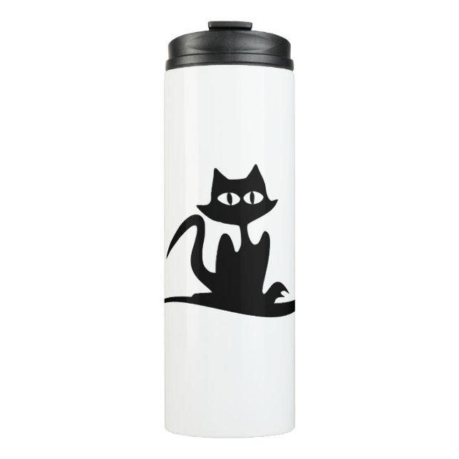 Halloween cat                          thermal tumbler (Front)